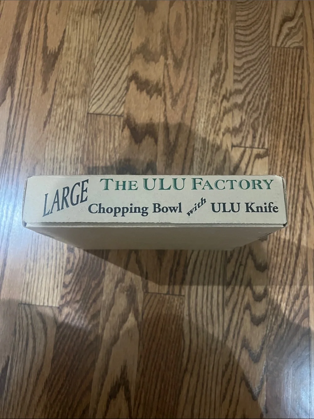 Ulu Alaska Cutlery Birch Handle Mezzaluna - Wood & Silver